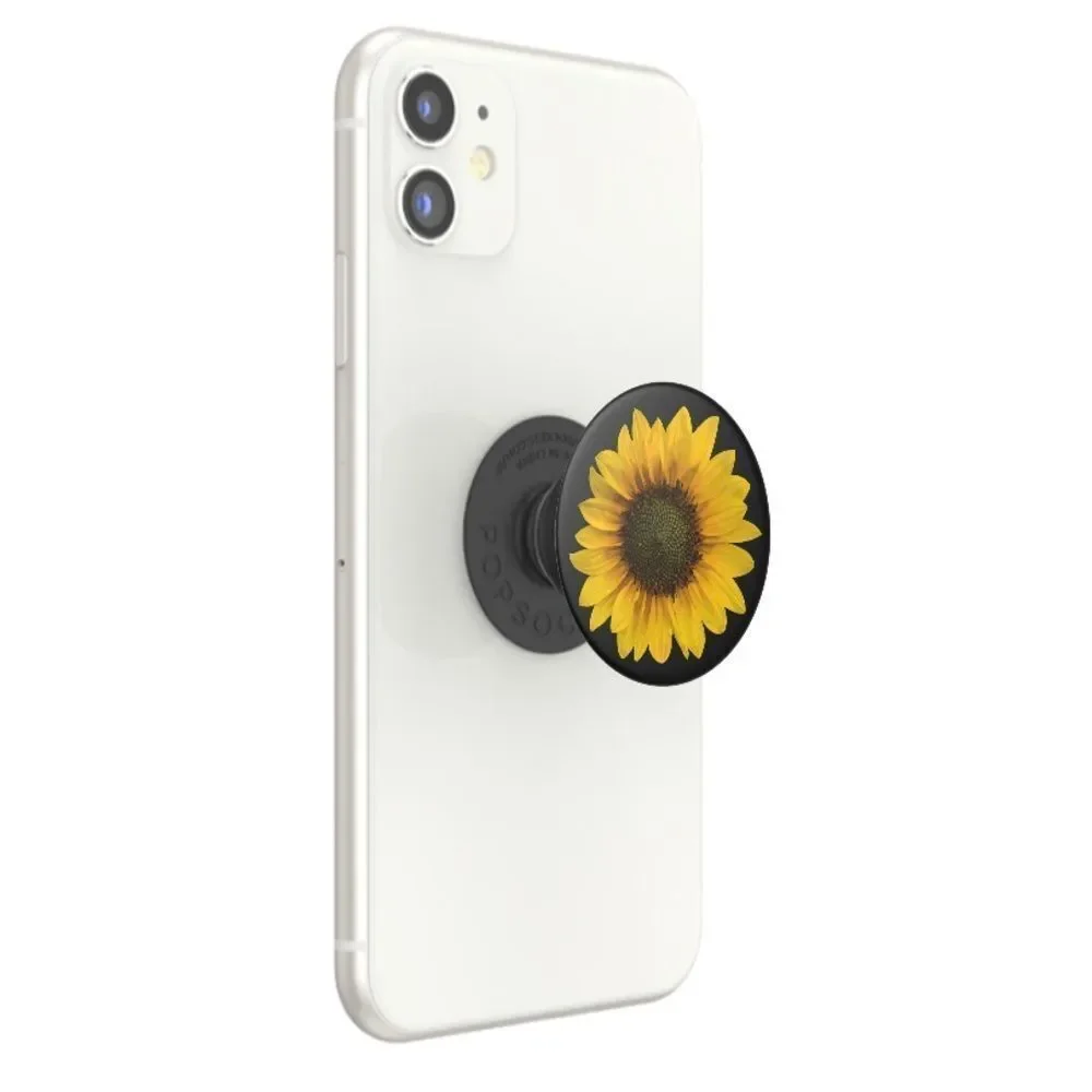 NWT Popsockets Popgrip Black Yellow Seed Money Sunflower Flower New in Package